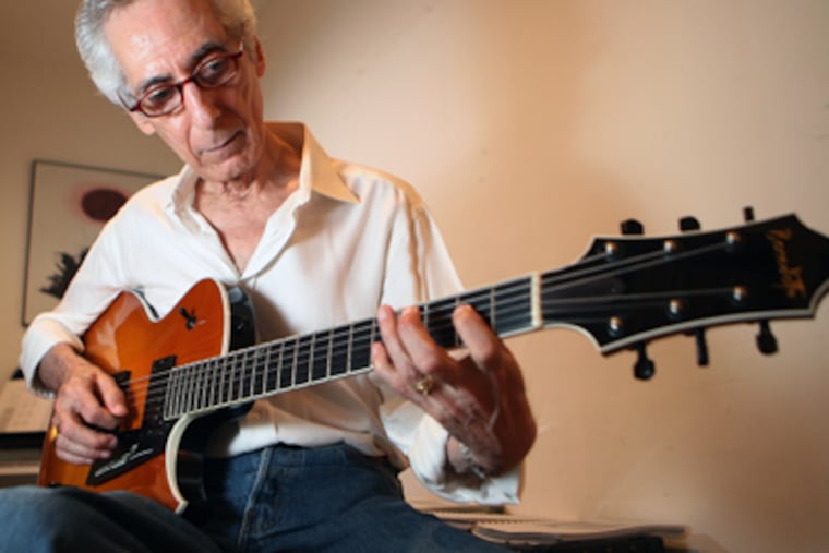 After surgery that wiped out Pat Martino’s musical memory, the jazz guitarist taught himself to play again and made many albums. (Michael Bryant / Staff Photographer)