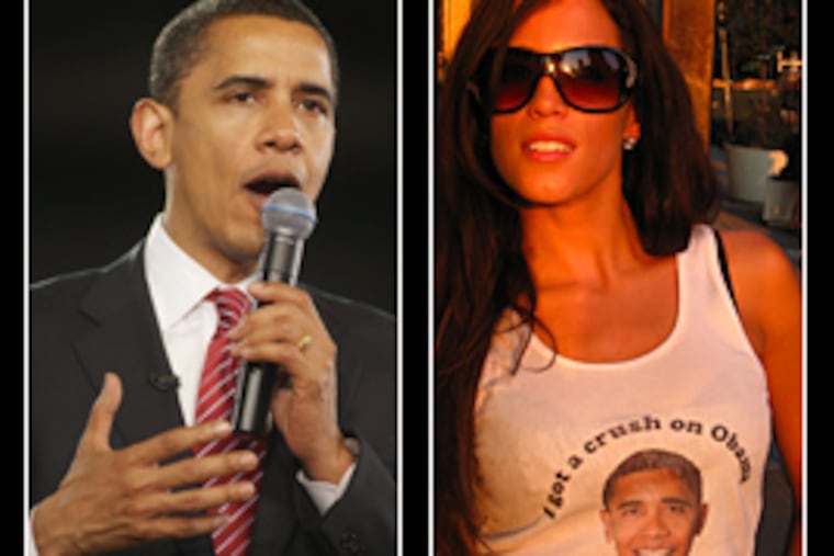 Barack Obama told Clout! that he's not sure whether Obama Girl, Amber Lee Ettinger of Hazleton, Pa., has been a help or a hindrance to his presidential campaign.