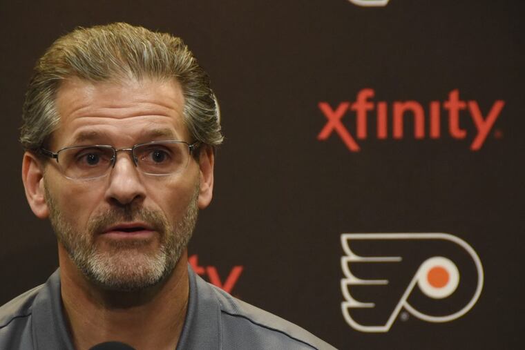 Flyers general manager Ron Hextall lauded his team for sticking together during its 10-game losing streak.