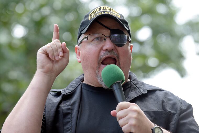 Stewart Rhodes, founder of the Oath Keepers, was sentenced to 18 years in prison for orchestrating a weekslong plot that culminated in his followers attacking the U.S. Capitol on Jan. 6, 2021.