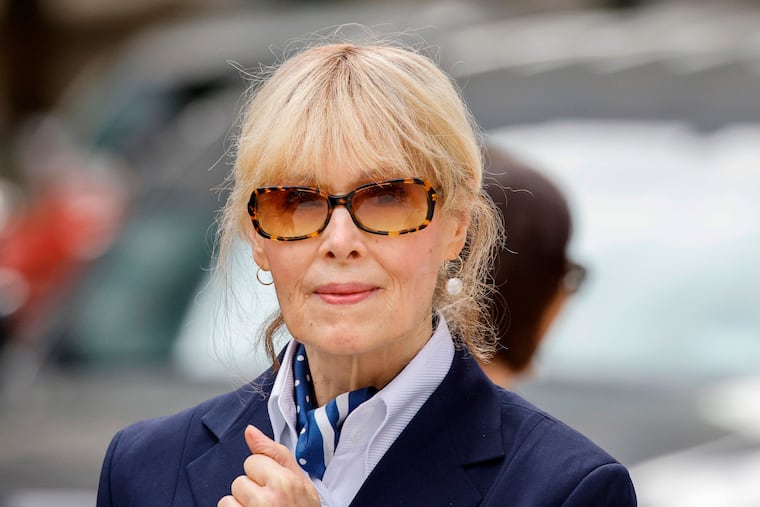 E. Jean Carroll exits the New York Federal Court after former President Donald Trump appeared in court on Sept. 6, 2024.