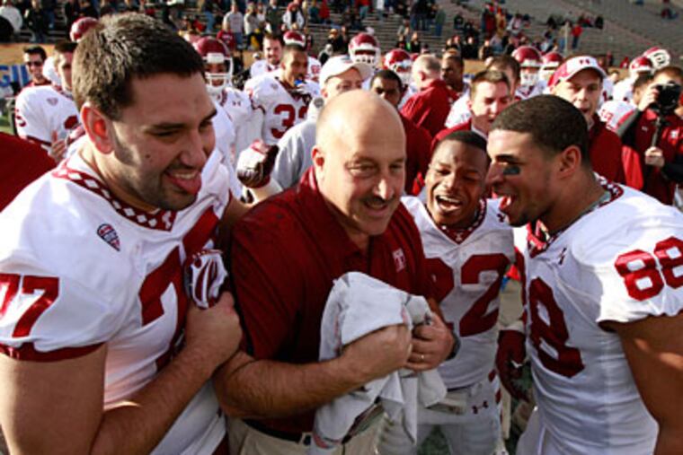 Temple will enjoy an increased profile with recruits after its bowl victory and move to the Big East. (David Swanson/Staff Photography)