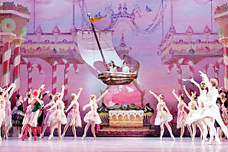 Dancers from the Rock School perform their annual “Nutcracker 1776” at the Merriam Theatre Friday and Saturday.