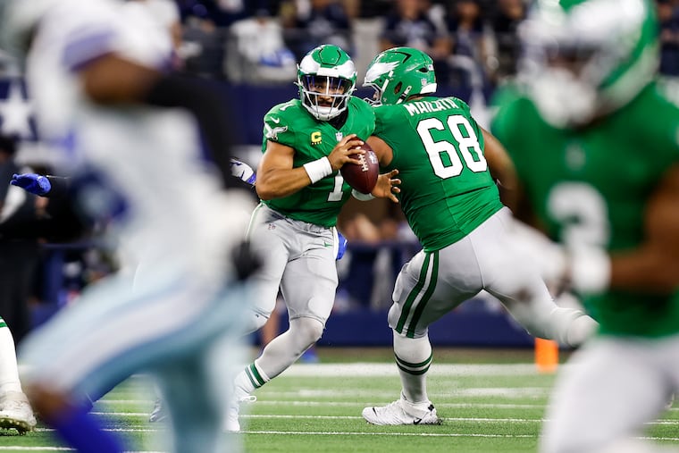 Jalen Hurts and the Eagles have lost four of their last eight games.