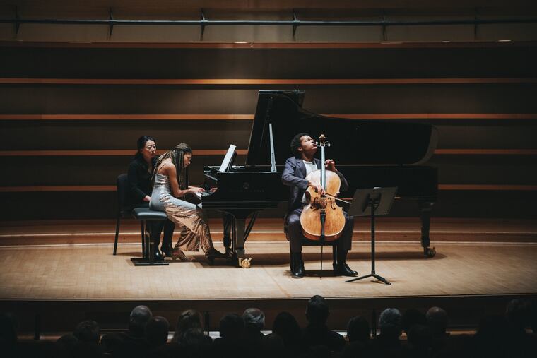 Sheku and Isata Kanneh-Mason at Philadelphia Chamber Music Society concert Tuesday night.