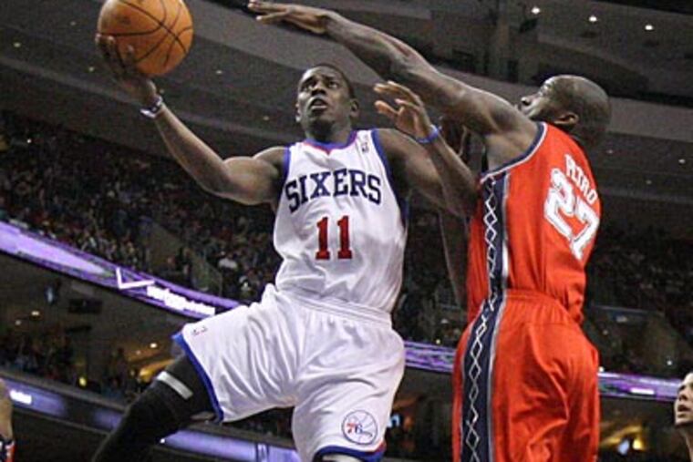 Jrue Holiday led the Sixers with 19 points against the Nets on Friday night. (Ron Cortes/Staff Photographer)