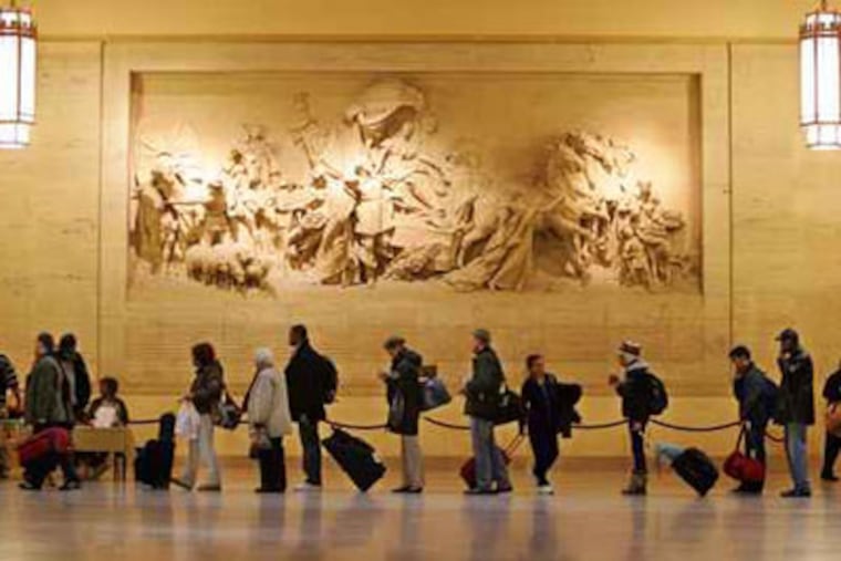 A file photo from inside 30th Street Station in Philadelphia. Could a mob of youth be planning to descent there tonight?