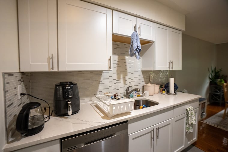 After a leak rendered her kitchen temporarily unusable shortly after the move, things are back to normal.