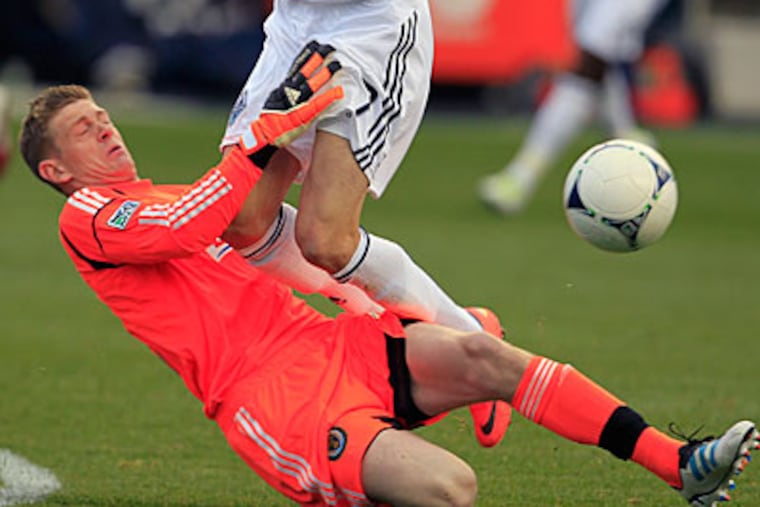 "Zac has a lot of poise you just can't teach to a 20-year-old kid," said the Union's goalkeeper coach. (Ron Cortes/Staff Photographer)