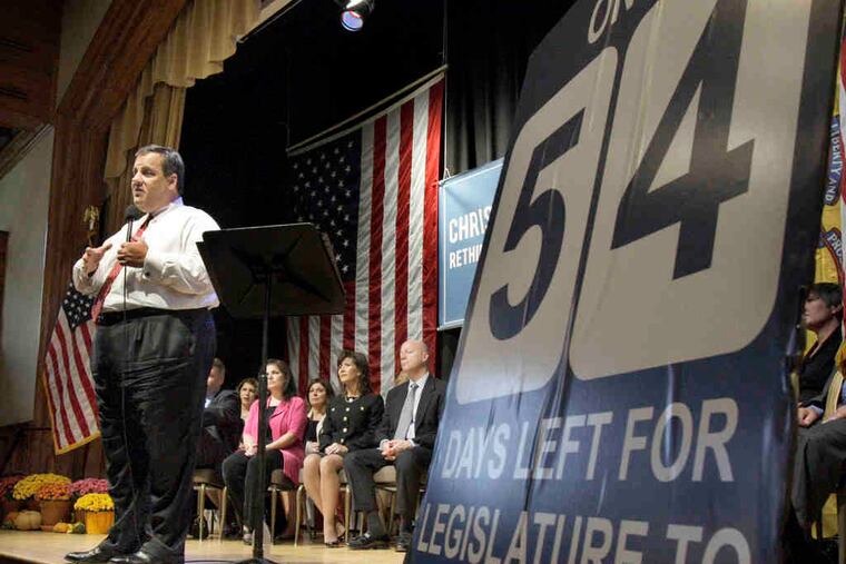 At the Moorestown meeting, Gov. Christie told the audience, "I'm not having the taxpayers of the state of New Jersey pick up that tab" of billions in cost overruns for the project.