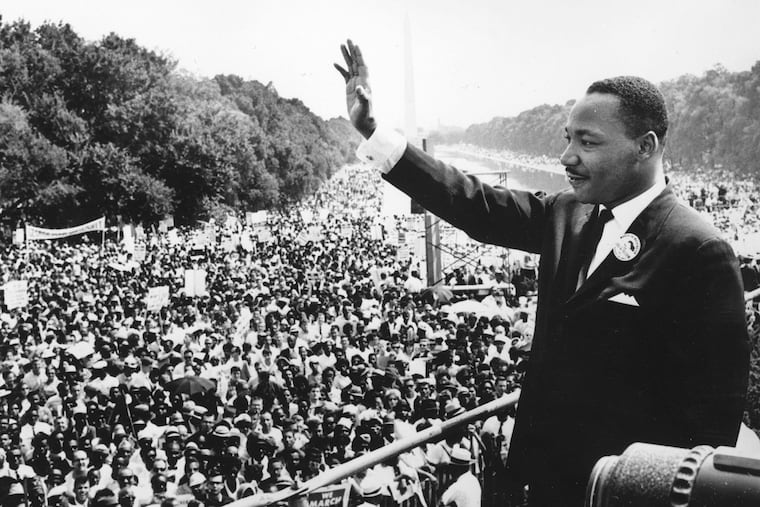 Martin Luther King Jr. delivers "I Have A Dream" speech at the Lincoln Memorial. (Agence France Presse/Central Press/Getty Images/TNS)