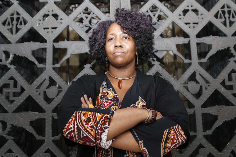 Artist Staci Moore's cards about displacement will be on display at the Art Museum.