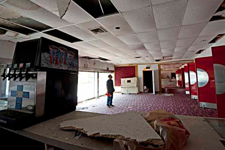 The Westmont Theater in Westmont, NJ on July 10, 2013. Here, Haddon Township Director of Public Works Jim Stevenson in the lobby of the theater. ( APRIL SAUL / Staff )