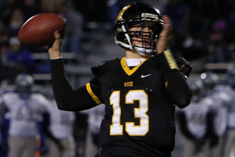 Wood QB Anthony Russo has thrown for more than 1,500 yards and 22 TDs. JOSEPH KACZMAREK / For The Inquirer