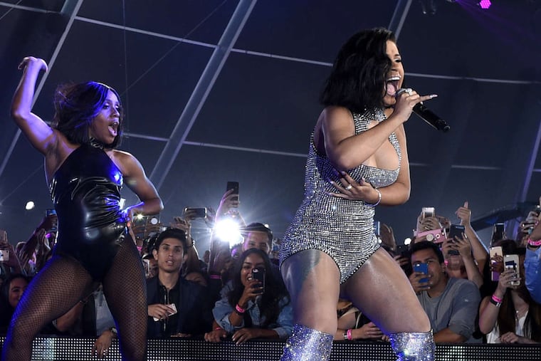 Cardi B performs during a pre-show at the MTV Video Music Awards at The Forum on Sunday, Aug. 27, 2017, in Inglewood, Calif.