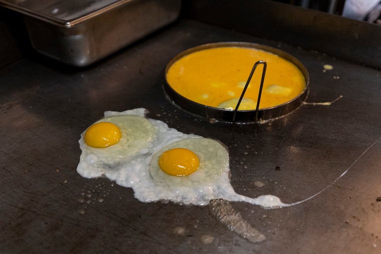 Cooks at Ants Pants Cafe make a House Omelette and Italian Sausage Hash on Friday, Jan. 31, 2025.