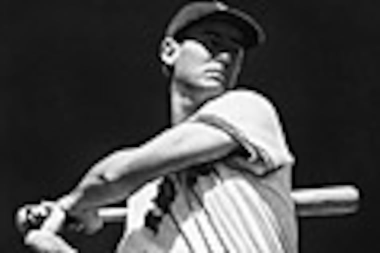 Ted Williams of Boston Red Sox in action in 1941. (AP Photo)