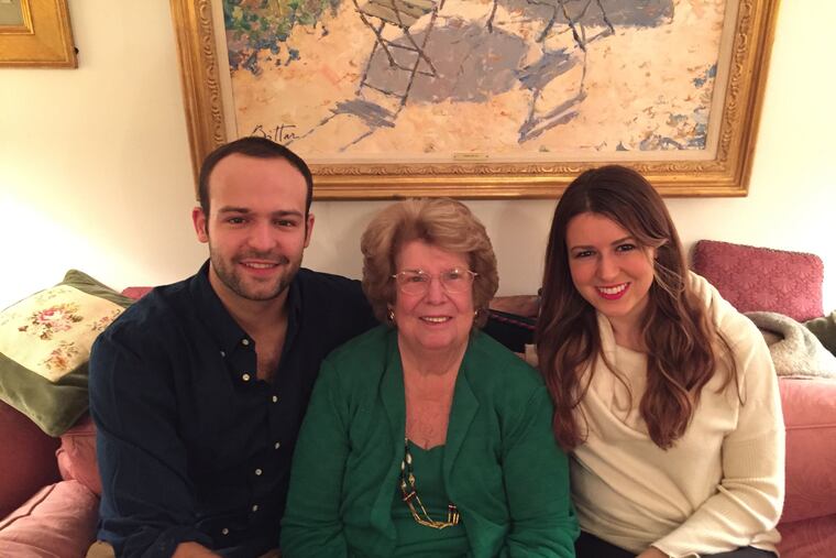 Ms. Krumrine, with godchildren Nicholas Zobor and Laura Zobor, “loved Philadelphia, and she delighted in showing it to her friends,” said a friend.