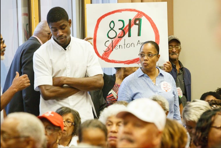 Residents attend a Zoning Board meeting about a proposed medical marijuana dispensary in Mount Airy.