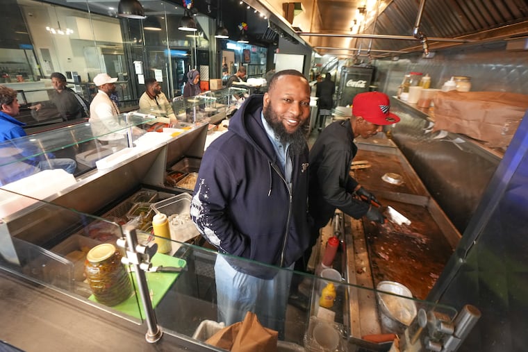 Levell “Garci” Peterkin runs Carter’s Steaks by Garci and the Square Food Court, which showcases Black-owned businesses.