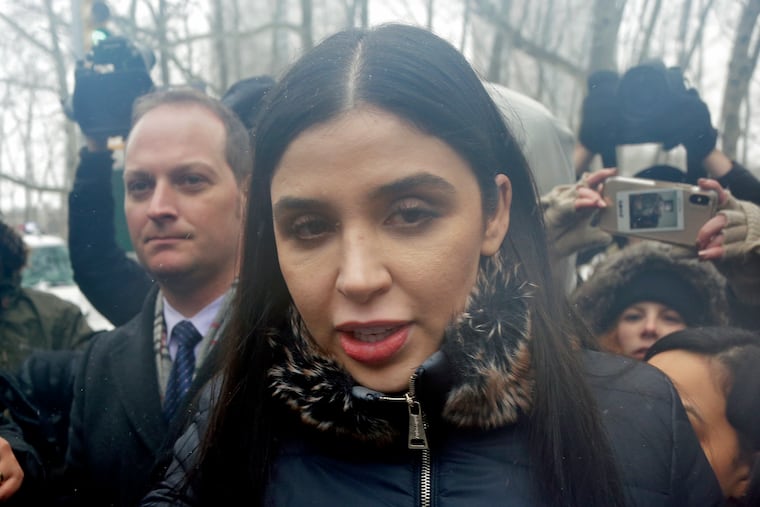 Emma Coronel Aispuro, center, wife of Joaquin "El Chapo" Guzman.