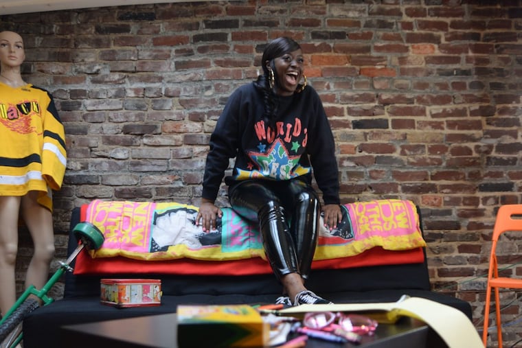 Pictured here in her Germantown studio, Tierra Whack is a rapper musician with a quirky style for her music videos that blends color and surrealism that is catching viewers’ attention.