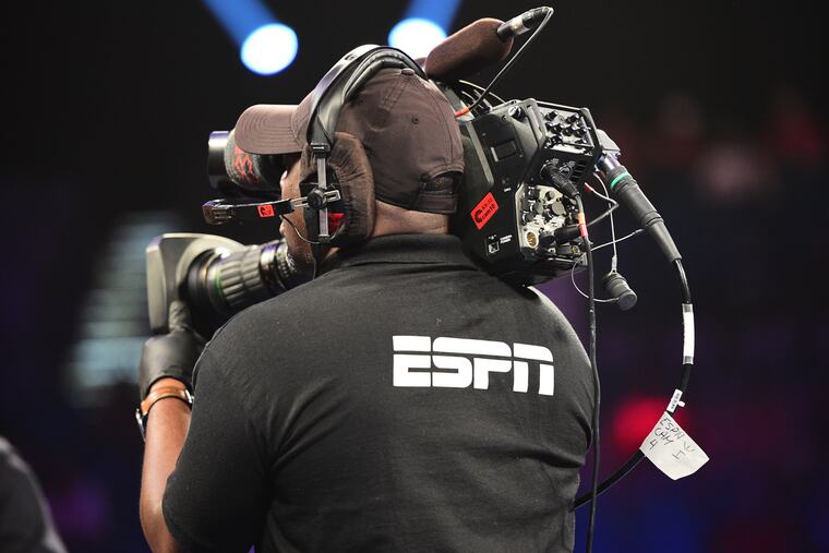 ESPN will be covering three sporting events in Philadelphia over the weekend - UFC at the Wells Fargo Center, boxing at 2300 Arena and Sunday night's Phillies game at Citizens Bank Park.