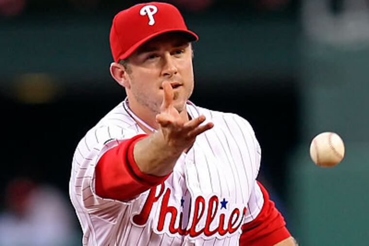 Chase Utley played both games of a doubleheader in Clearwater yesterday. (Steven M. Falk/Staff file photo)