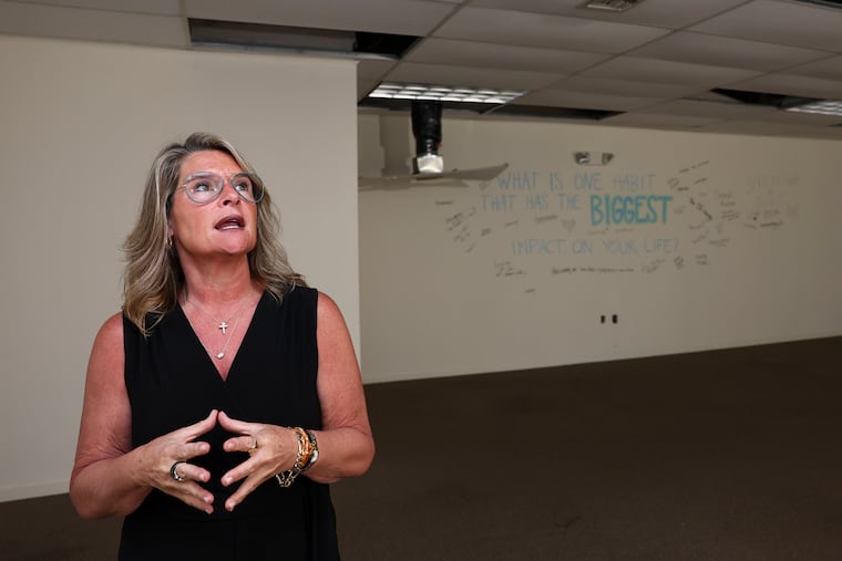 Meridith Coyle talks about her plans at the future location of ANEU Kitchens on Monday, June 1, 2026 in Wayne. Coyle is planning for the new location to feature a production kitchen, market, cafe, and other spaces for activities like cooking classes.