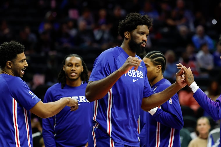 Sixers center Joel Embiid says he's here to help his young and athletic teammates.