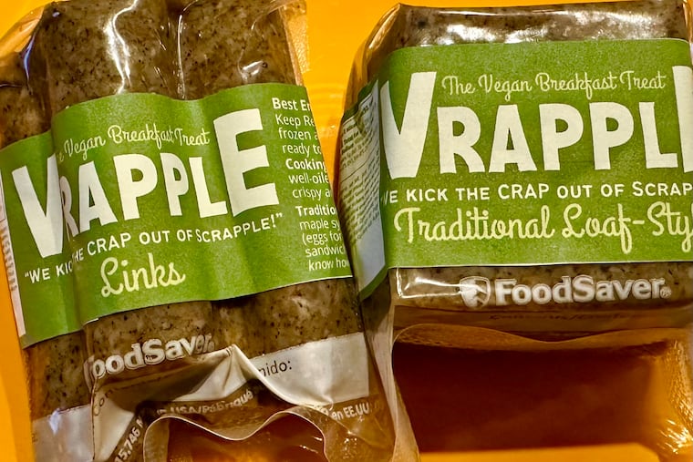Vegan scrapple, a plant-based version of the Pennsylvania meat scrap delicacy