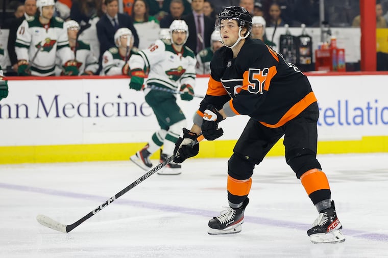 In eight games with the Flyers, former first-round pick Tyson Foerster racked up three goals and seven points before returning to Lehigh Valley.