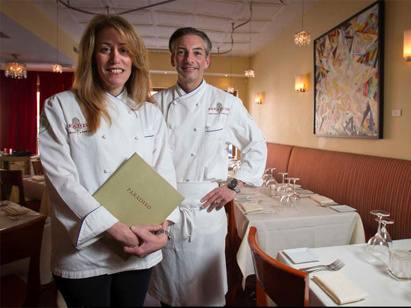 Lynn Rinaldi opened Paradiso in 2004 and married Corey Baver, the restaurant's cook, four years later. (Alejandro A. Alvarez / Staff Photographer)