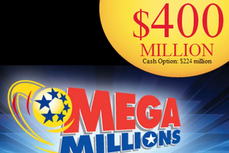 The Mega Millions jackpot for the March 18, 2014, drawing was won in Maryland and Florida. The annuity was worth $400 million, the cash $224 million.