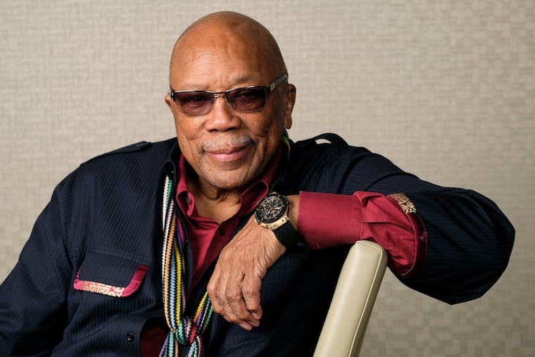 Music producer Quincy Jones poses for a portrait to promote his documentary "Quincy" during the Toronto Film Festival in 2018.