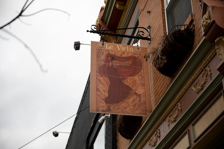 The outside of Ristorante Le virtu, on Wednesday, Dec. 2, 2020. The restaurant is owned by Francis Cretarola and Catherine Lee.