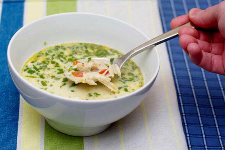 Thai Chicken Soup with soothing coconut milk, its saturated fat content newly exonerated by research.