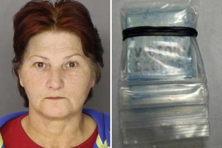 Pauline Bilinski-Munion was arrested after her 7-year-old grandson allegedly found heroin in her Chester County home and brought it to school.