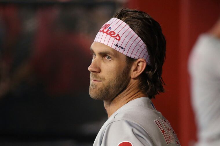 Among 148 players with enough at-bats to qualify for the batting title in either league, Phillies star Bryce Harper entered the weekend ranked 29th in on-base percentage but only 83rd in slugging.