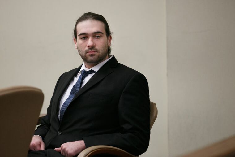 David “D.J.” Creato Jr., waits in the courtroom during jury deliberations at the Camden County Courthouse, Tuesday. May 30, 2017. Creato is charged with killing his 3-year-old son, Brendan. JESSICA GRIFFIN / Staff photographer