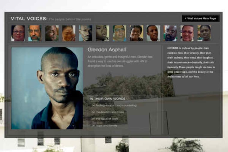 LiveHopeLove.com, with poetry and video and audio interviews, depicts the lives of people suffering from HIV/AIDS in Jamaica.