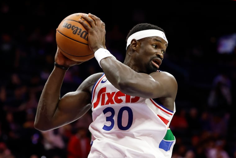 Sixers center Adem Bona, the team's second-round draft pick in June, has stepped as the starter with Joel Embiid and Andre Drummond dealing with lost seasons.