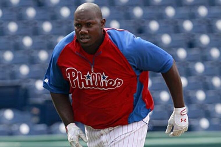 "I think he thinks he's ready," Ruben Amaro Jr. said about Ryan Howard. "But we'll see." (Yong Kim/Staff Photographer)