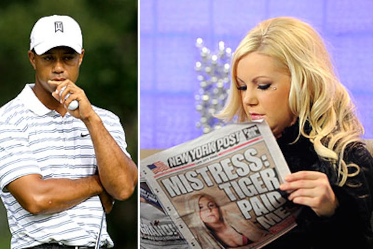 Jamie Jungers told <i>News of the World</i> that she had sex with Tiger in his marital bed in May 2006, on the night his father died.