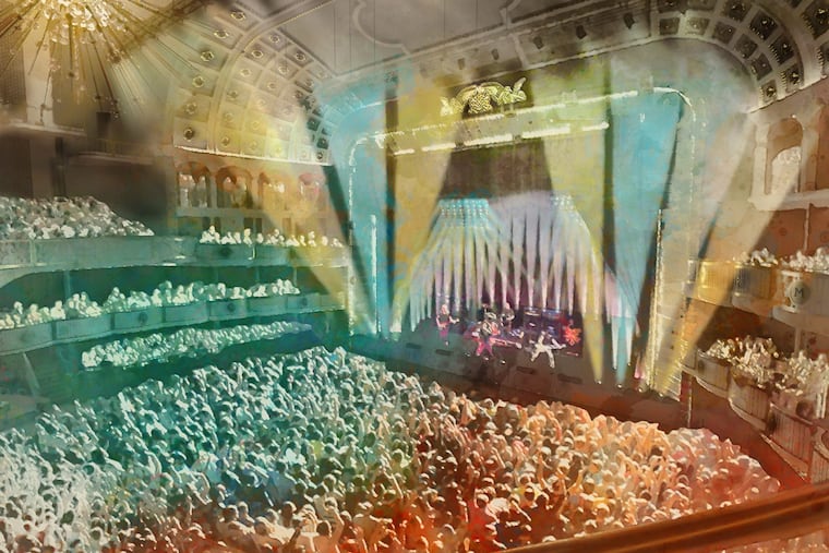 Renderings of the Met Philadelphia, the new concert venue on North Broad