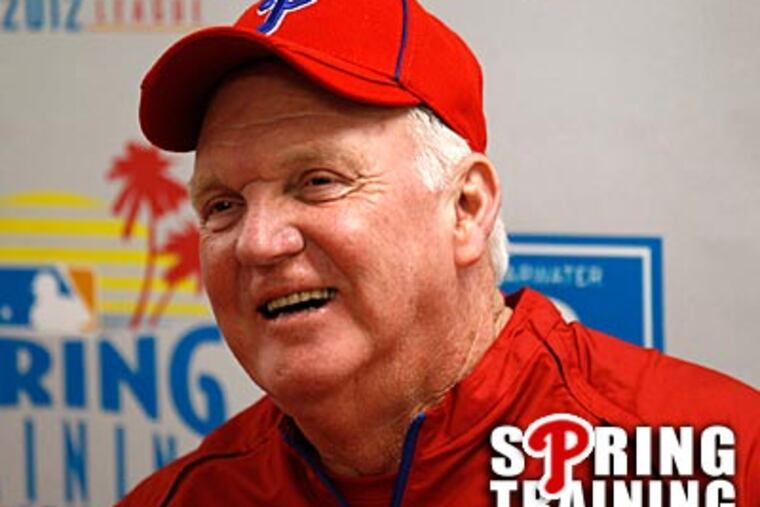 "Everything about it was good. It was all positive," Charlie Manuel said about his talk with Jimmy Rollins. (Yong Kim/Staff Photographer)