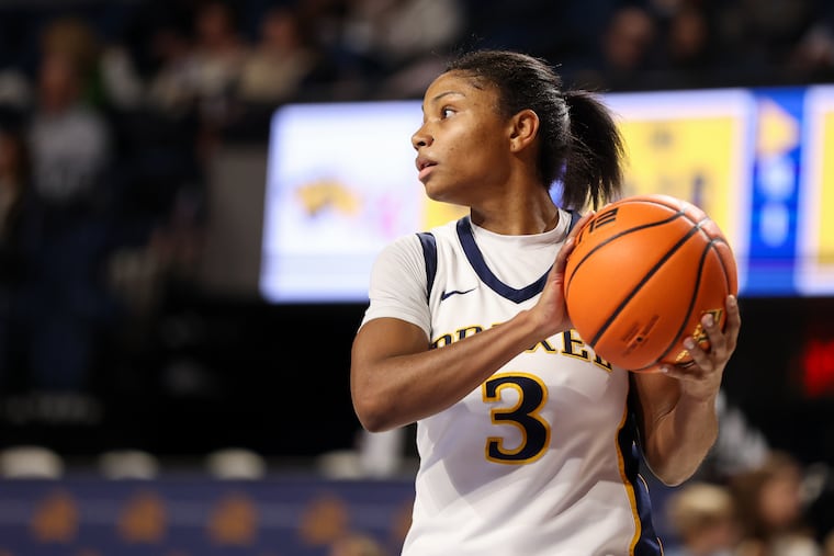 Drexel leading scorer Amaris Baker, shown during a 2025 game, was held to seven points in a 69-67 overtime loss to St. Bonaventure in the WNIT on Thursday.