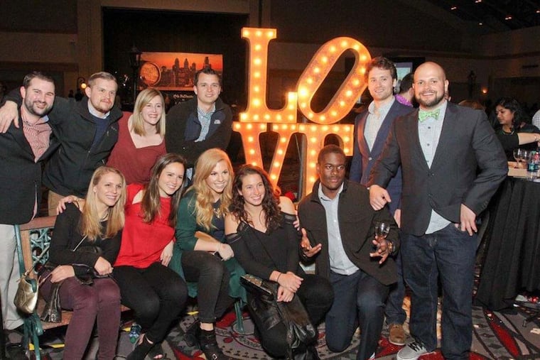 The big crowd<MC> enjoyed an evening of fun, friends, wine, and cheese.
ANTONIO HARRIS / For the Inquirer