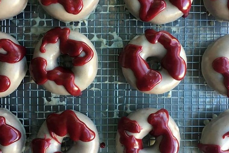 Doughnuts from Curiosity Doughnuts are generally available only two days a week at Stockton Market.