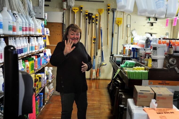 Lisa Witomski at T. Frank McCall’s, a 141 year-old family-owned distributor and corner store that she and her younger sister, Marcie, have been running since the 1980s.